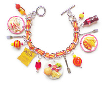 burger & fries bracelet